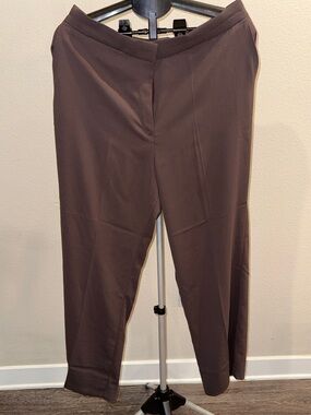 H&M Brown Straight Leg Trousers